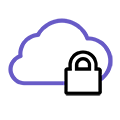 Protected cloud icon